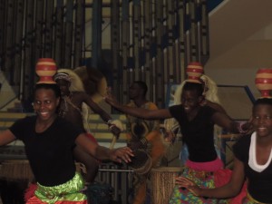Dancers performing routine