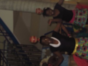 Dancers performing routine